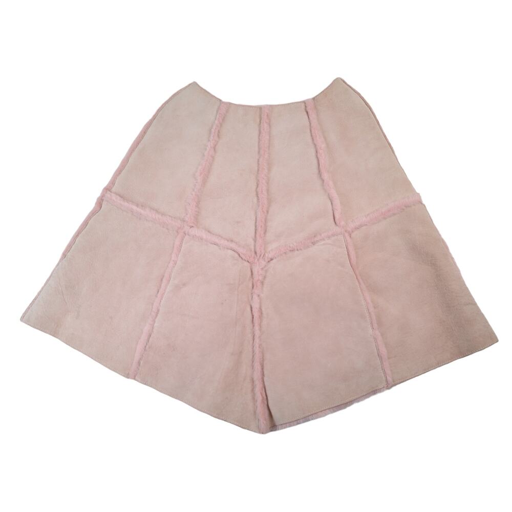 Ugg Leather Sherling Lined Skirt